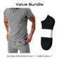 ☀️👕 50% RABATT! | Sommarcasual Set – Våffelskjorta med Dragkedja & Matchande Shorts!