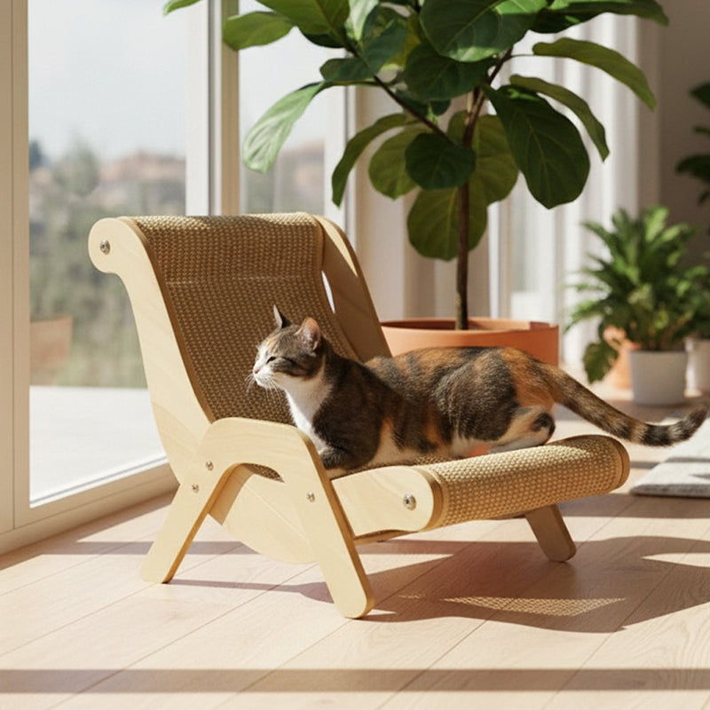 ✨ Nyhet 2026 | 2-i-1 sisal-klösmatta för katter | Platssparande och hållbar 🐱