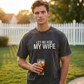 👕”Let Me Ask My Wife” Rolig tryckt T-shirt för män