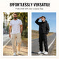👖 50% RABATT NU!🛠️ Herr Stretch Byxor med Fickor – Multi-Fickor & Dragsko Midja – Casual Raka Byxor 🏃‍♂️