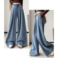 Högmidjade jeans med vida ben