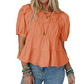 👚Top med puffärmar, smock och peplum