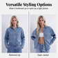 💙 50% RABATT 💖 | Avslappnad Denimskjortjacka – Långärmad & Oversized