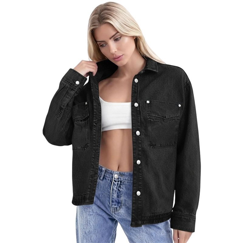 💙 50% RABATT 💖 | Avslappnad Denimskjortjacka – Långärmad & Oversized
