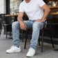 👖 50% RABATT! 🔥 Moderna Stretchjeans i Slim Fit – Vintage-tvättad, Bekväm Stretch & Perfekt för Vardagsbruk 💙