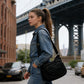 Canvasväska med flera fickor 🎒 Lätt och slitstark, justerbar axelrem, kan bäras som axelväska eller crossbody-väska 👜