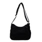Canvasväska med flera fickor 🎒 Lätt och slitstark, justerbar axelrem, kan bäras som axelväska eller crossbody-väska 👜