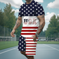 Avslappnat 2-delat set för herr: T-shirt & shorts