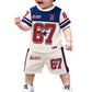 Pojkars 3D-tryckt t-shirt & shorts-set
