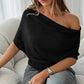 👚 50% RABATT ✨ | Asymmetrisk Topp – Bar Axel & Fladdermusärmar