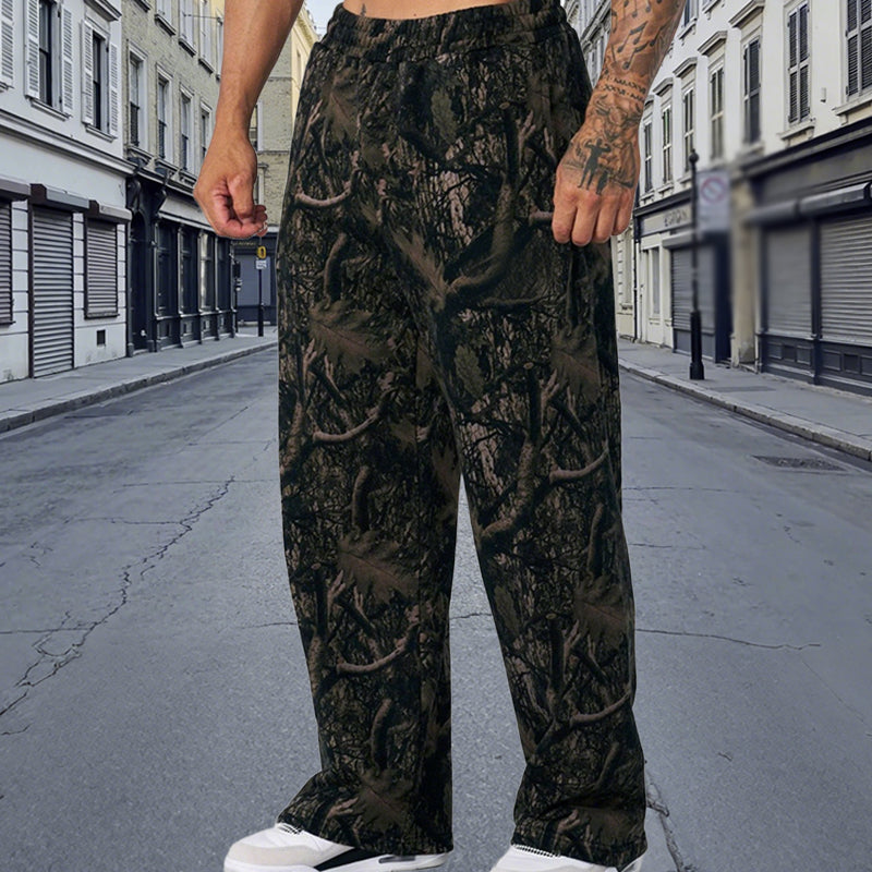 Mönstrade retro hiphopbyxor för herr
