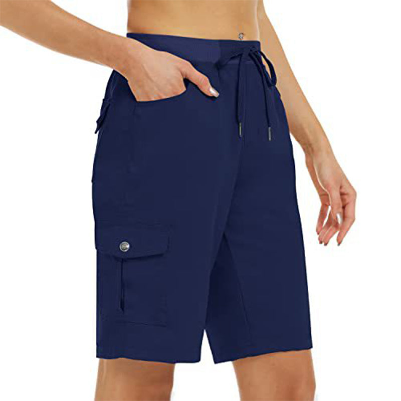 Snabbtorkande Cargoshorts för Dam med Fickor