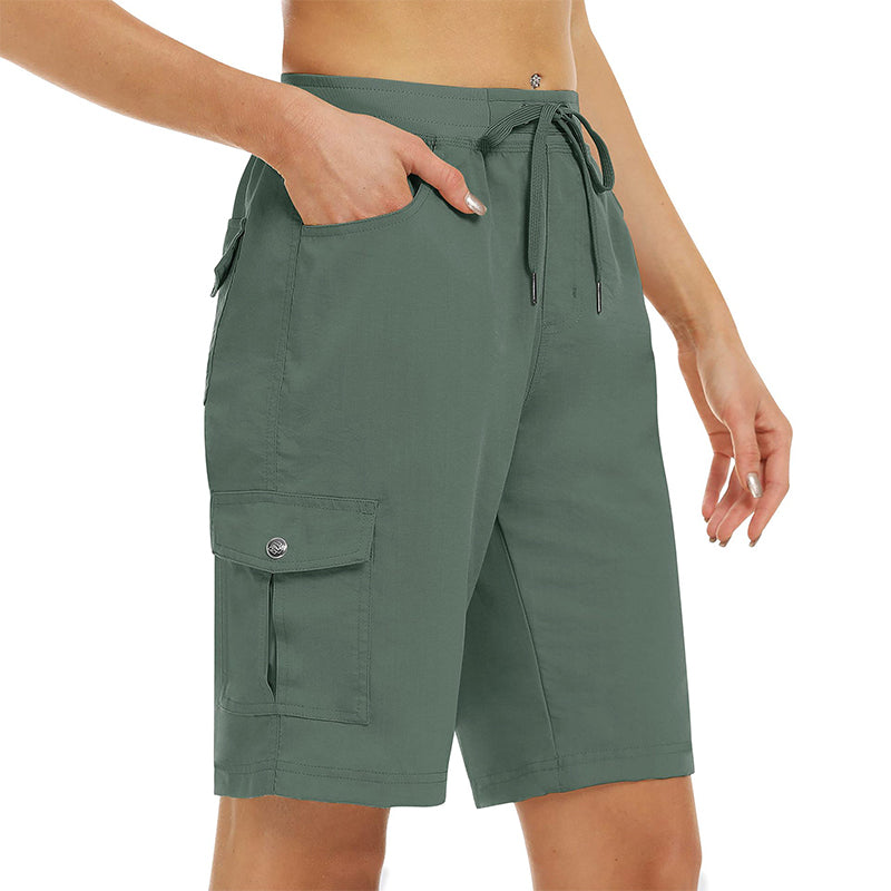 Snabbtorkande Cargoshorts för Dam med Fickor