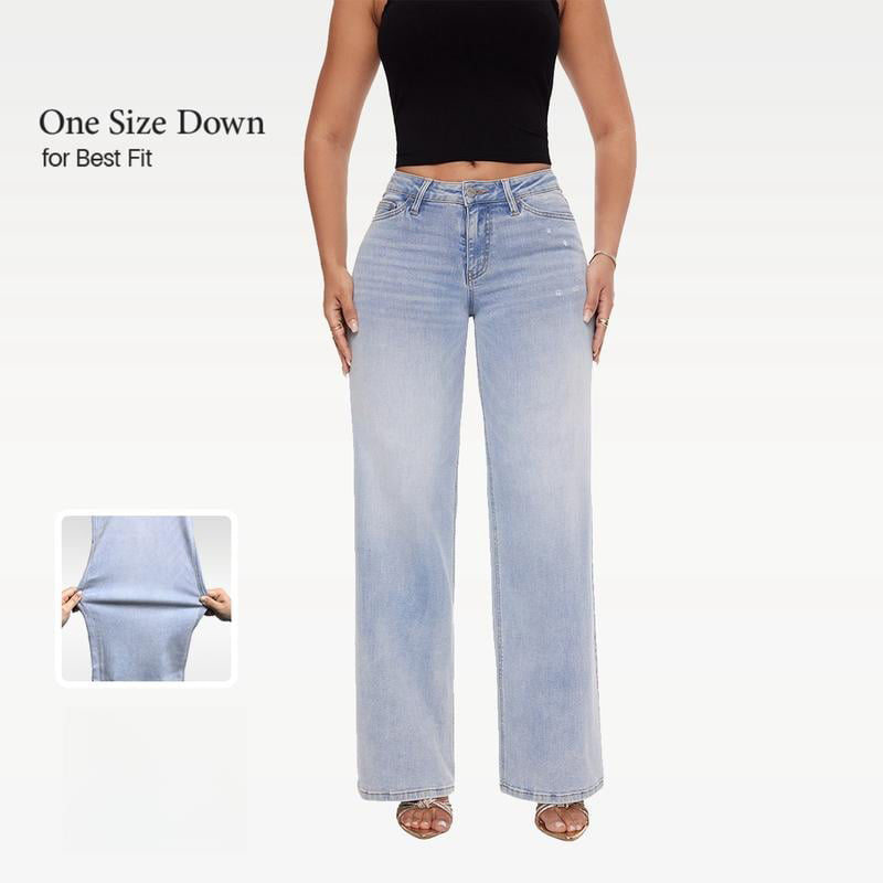 👖Baggy jeans med låg midja
