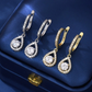 Eleganta Droppformade Dangle Hoop Örhängen