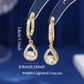 Eleganta Droppformade Dangle Hoop Örhängen
