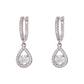 Eleganta Droppformade Dangle Hoop Örhängen