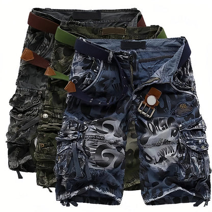 🔥 50% RABATT NU! 🩳 Herr Multi-Ficka Cargo Shorts – Klassisk Cargostil, Hållbart Tyg & Mångsidig för Alla Tillfällen ✨