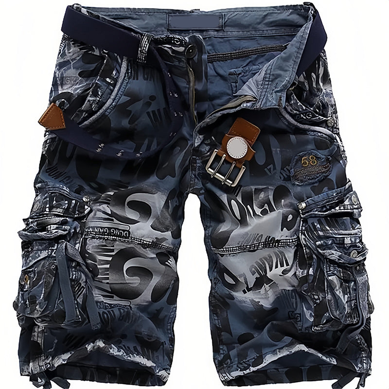 🔥 50% RABATT NU! 🩳 Herr Multi-Ficka Cargo Shorts – Klassisk Cargostil, Hållbart Tyg & Mångsidig för Alla Tillfällen ✨