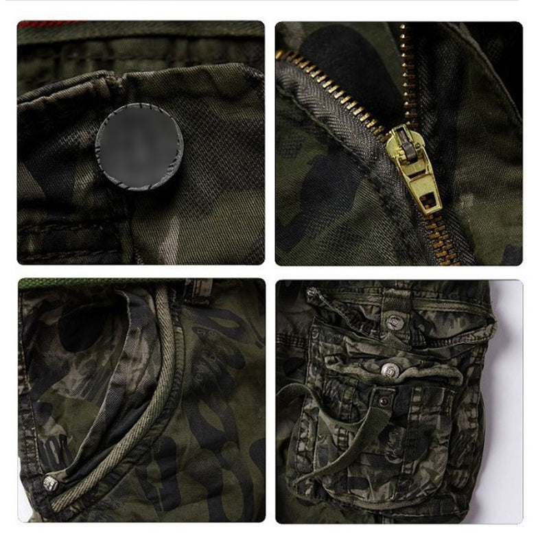 🔥 50% RABATT NU! 🩳 Herr Multi-Ficka Cargo Shorts – Klassisk Cargostil, Hållbart Tyg & Mångsidig för Alla Tillfällen ✨