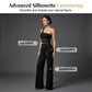Jumpsuit med en axel, mesh-midja & vida ben – elegant, figursydd & flödande ✨👗