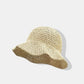 👒 50% RABATT! ❤️ Damhatt med Bred Brätte – Handvävd Halmhatt, Andningsbar & Perfekt För Soliga Dagar Vid Stranden Eller I Trädgården ☀️