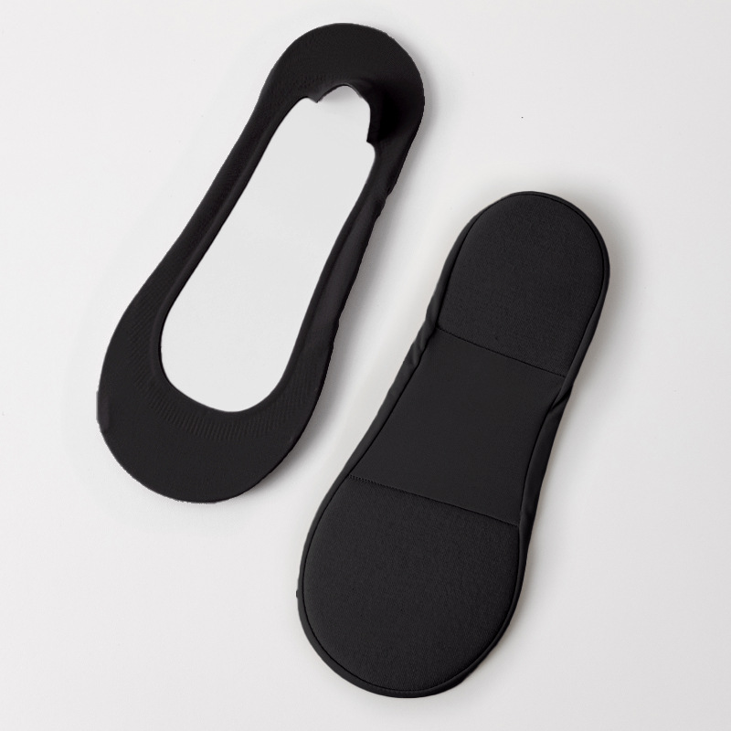 Andningsbara låga strumpor för kvinnor – 5 par, osynliga, halksäkra & dämpade 🧦👟