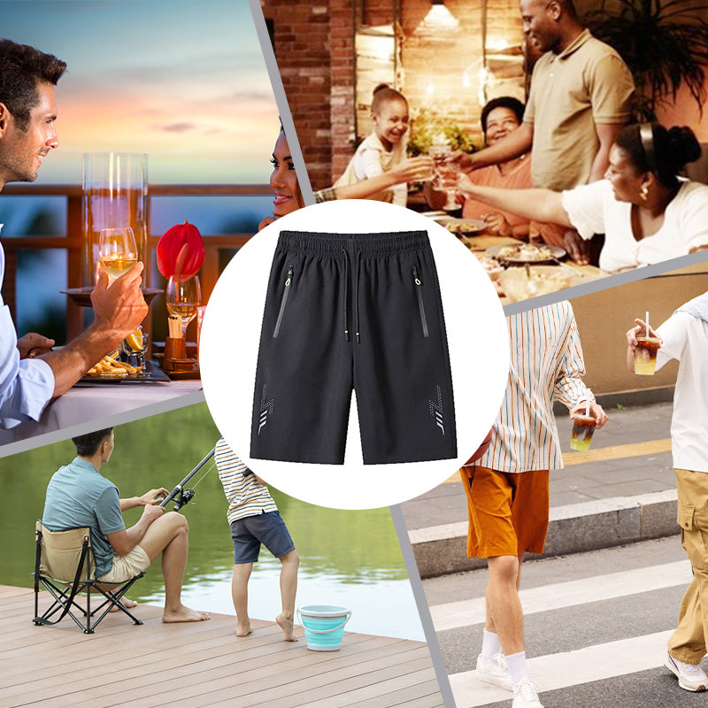 🩳 KÖP 1 FÅ 1 GRATIS! 💨 Svalkande & Snabbtorkande Träningsshorts – Andningsbart, Hög Elasticitet & Fickor 🏃