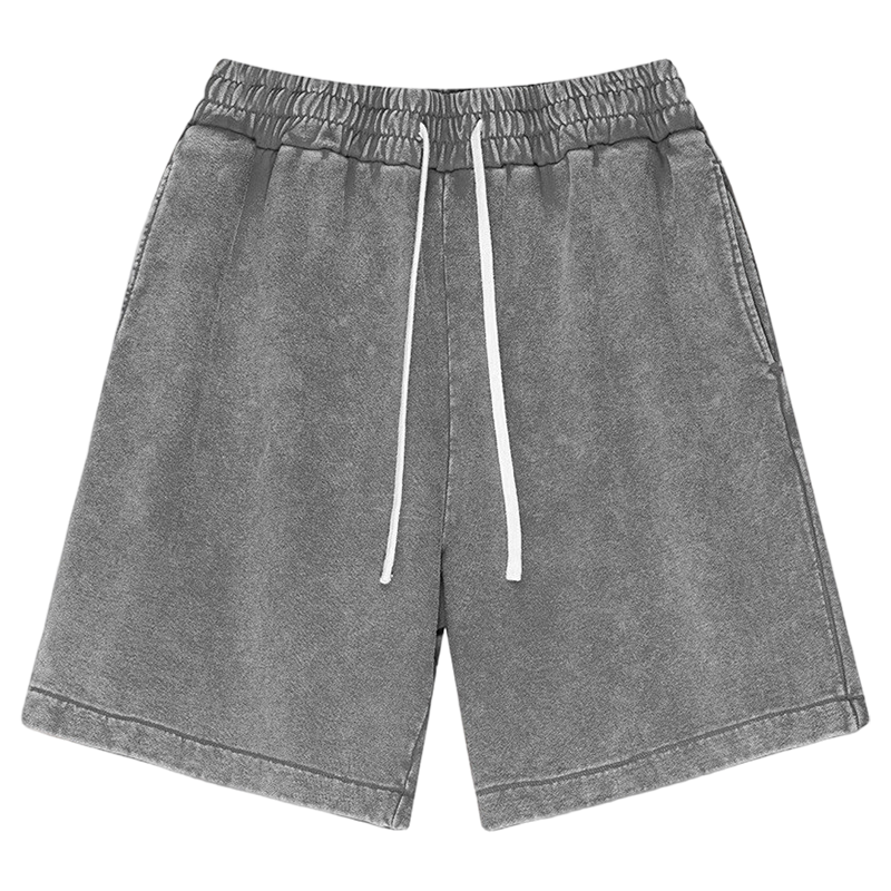 🔥50% RABATT!🔥 Shorts i tvättad bomullsblandning i retrostil – unisexmodell