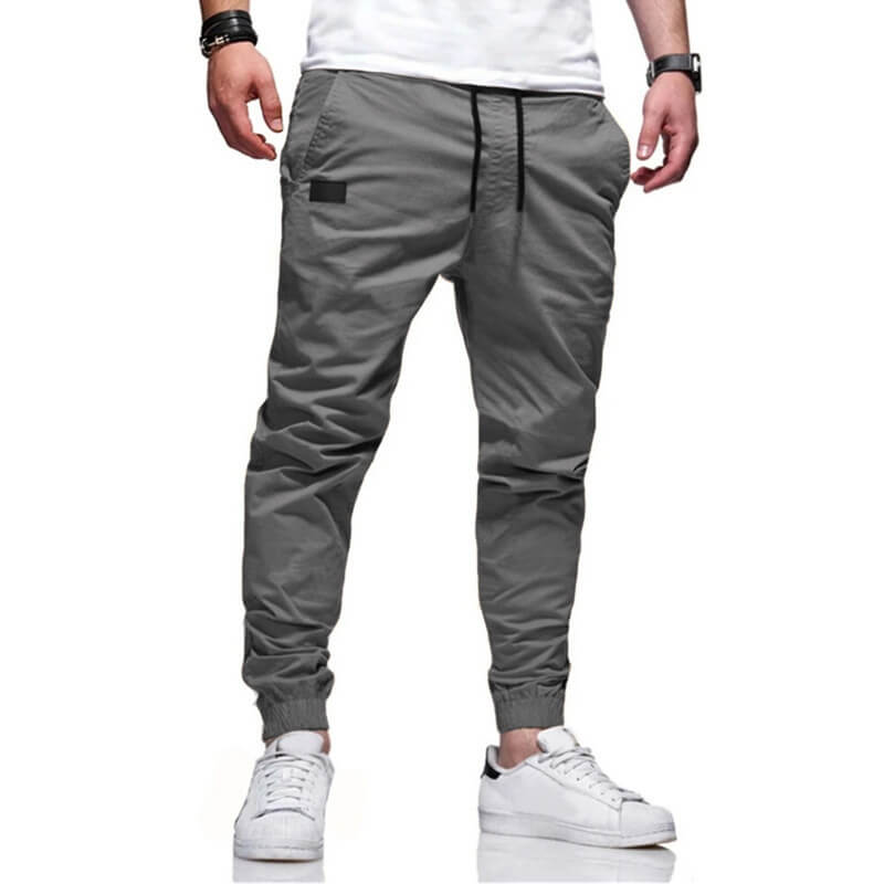 🔥Köp 2 och få fri frakt🔥Cargo-byxor för män Joggers Dragsko Elastisk midja Elastisk mudd Vanlig sport Utomhuslöpning