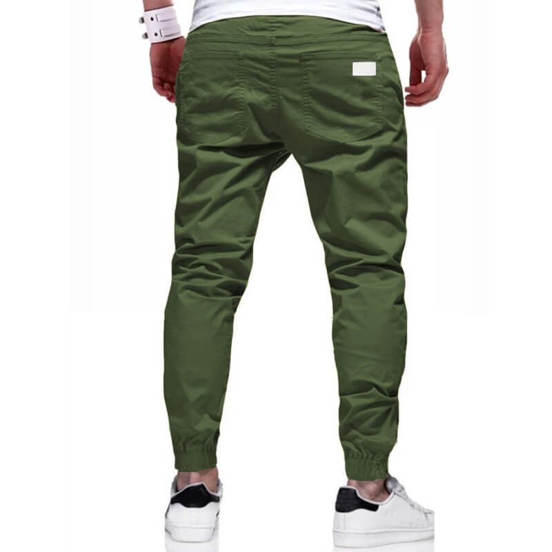 🔥Köp 2 och få fri frakt🔥Cargo-byxor för män Joggers Dragsko Elastisk midja Elastisk mudd Vanlig sport Utomhuslöpning