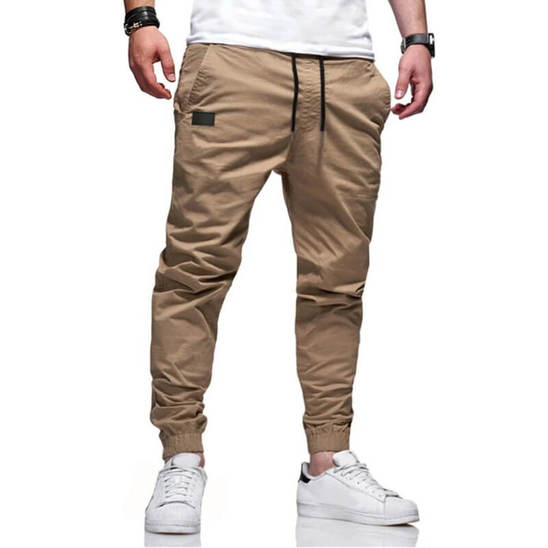 🔥Köp 2 och få fri frakt🔥Cargo-byxor för män Joggers Dragsko Elastisk midja Elastisk mudd Vanlig sport Utomhuslöpning