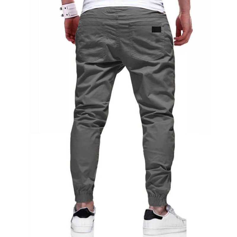 🔥Köp 2 och få fri frakt🔥Cargo-byxor för män Joggers Dragsko Elastisk midja Elastisk mudd Vanlig sport Utomhuslöpning