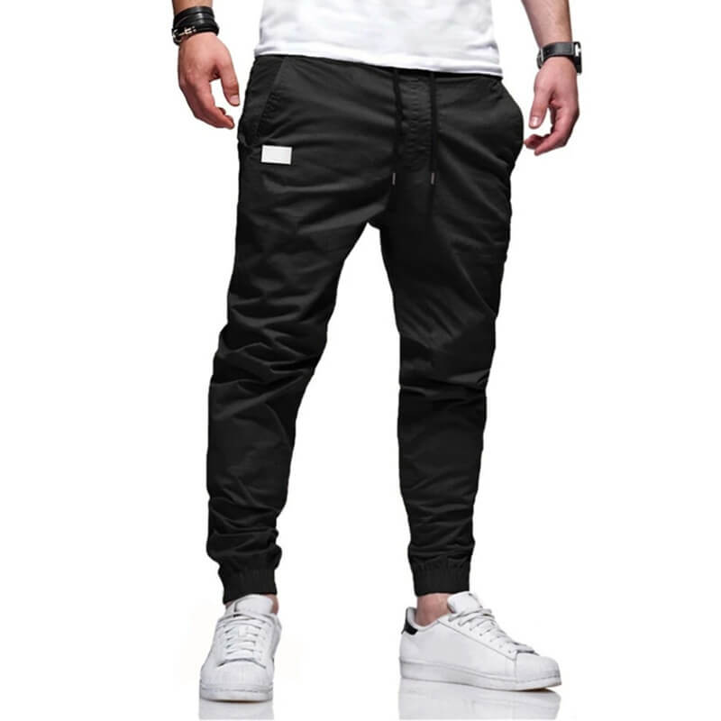 🔥Köp 2 och få fri frakt🔥Cargo-byxor för män Joggers Dragsko Elastisk midja Elastisk mudd Vanlig sport Utomhuslöpning