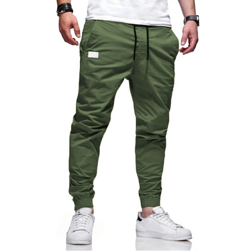🔥Köp 2 och få fri frakt🔥Cargo-byxor för män Joggers Dragsko Elastisk midja Elastisk mudd Vanlig sport Utomhuslöpning