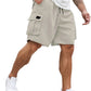 Avslappnade sommar-cargoshorts för herr