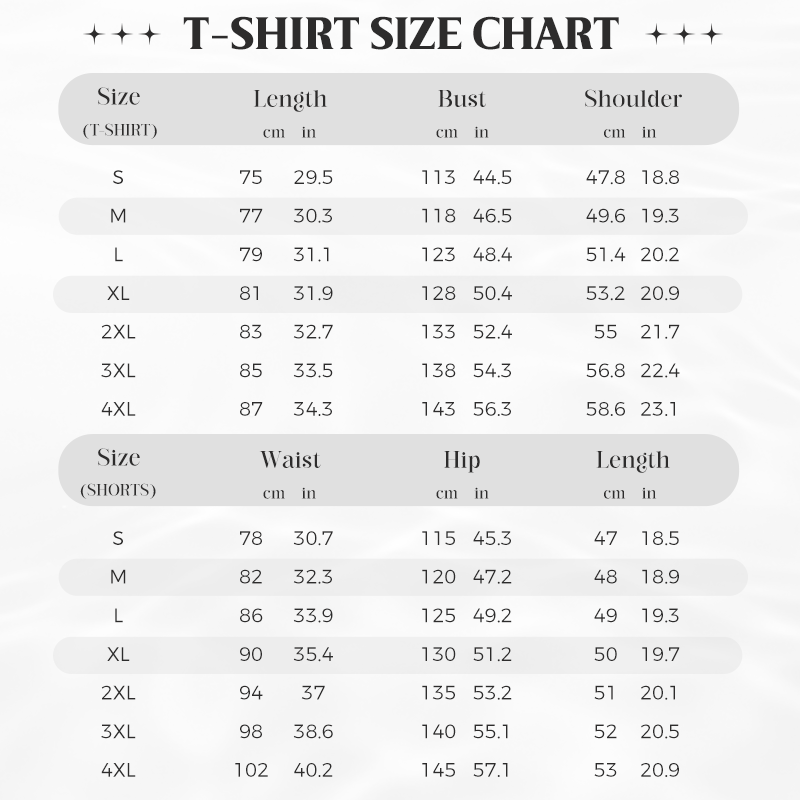 Herr 2-delat Set med Tryckt: T-shirt och Shorts