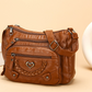 👜50% RABATT! ✨Korsväska i mjukt PU-läder med flera fickor för dam