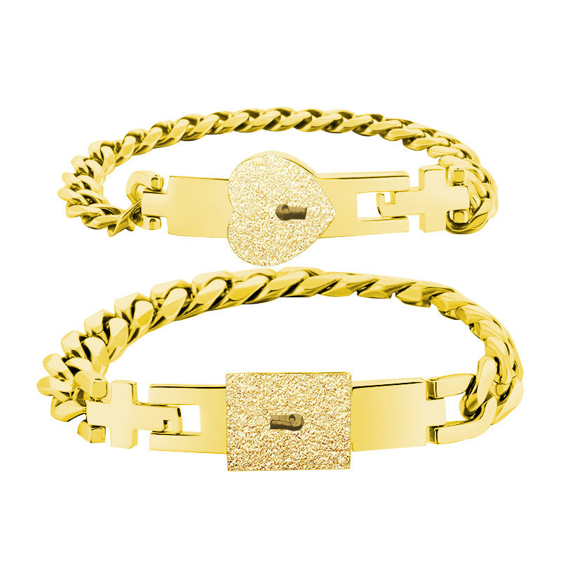 🎁50 % RABATT !! 💖Pararmband med lås och nyckel