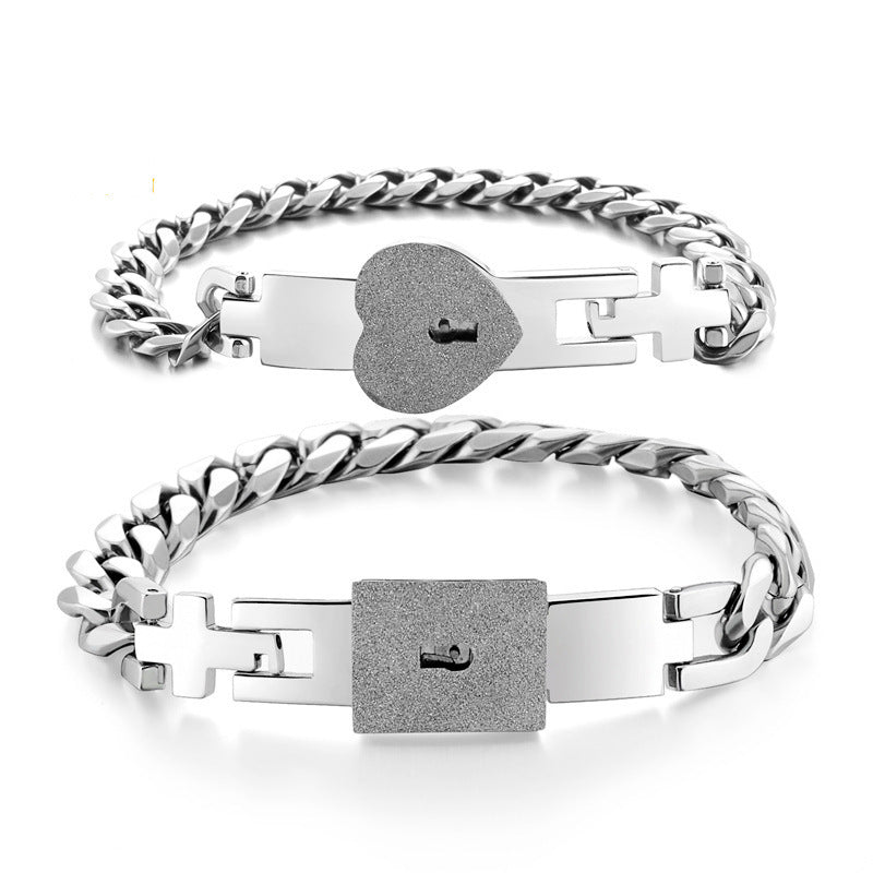 🎁50 % RABATT !! 💖Pararmband med lås och nyckel
