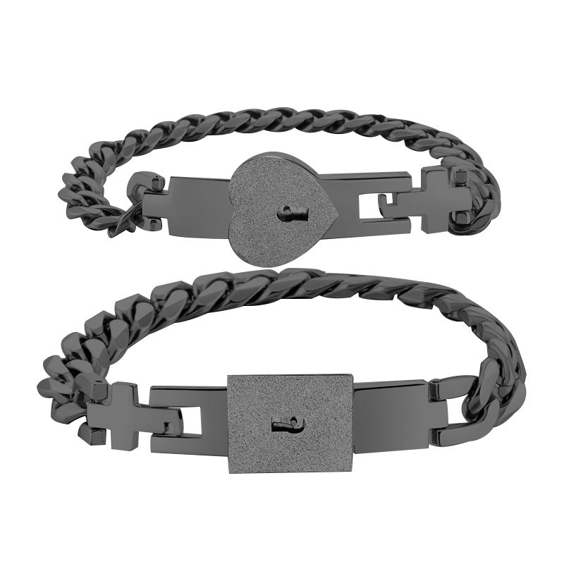 🎁50 % RABATT !! 💖Pararmband med lås och nyckel