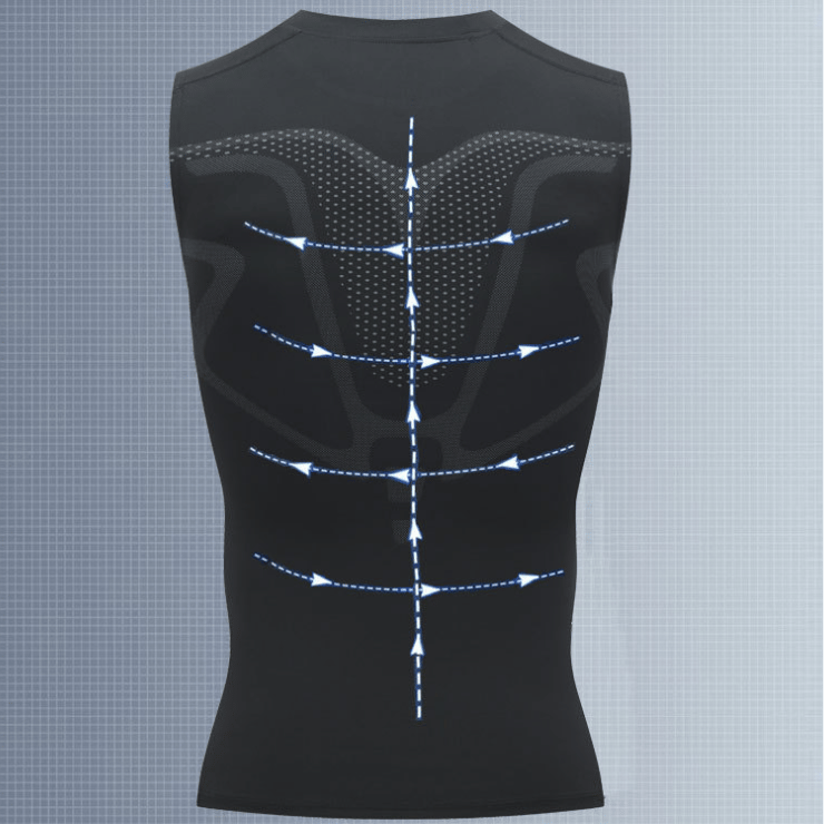 🔥 50% RABATT NU! 💪 Ionic Shaping Väst – Kompression & Kylning – Kroppskonturering & Ärmlös – Osynlig Under Kläder 🕶️