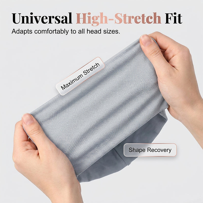 👒 Köp 1 få 1 GRATIS!🌸 Mjuk Stretch Turban Mössa – Mjölksilke Tyg & Anti-Halk Passform – Hår Volym Döljare – Multi-Använd Under Sjaal 🧣