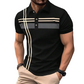 👕 50% RABATT! 🌞 Golf-kortärmad skjorta med ränder – avslappnad & funktionell – Andningsbar, lätt & perfekt för golf, jobb eller varma sommardagar ⛳