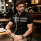 👕 50% RABATT! 🌞 Golf-kortärmad skjorta med ränder – avslappnad & funktionell – Andningsbar, lätt & perfekt för golf, jobb eller varma sommardagar ⛳