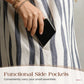 ⏳Time-Limited Special⏰Women's Casual Striped Long Sleeve Shirt Dress
