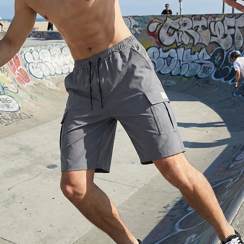 🩳 50% RABATT NU! 🌿 Herr cargoshorts – Elastisk midja, lättvikt & multi-ficka – Andningsbar & sval – redo för sommarens utflykter och vardag ☀️