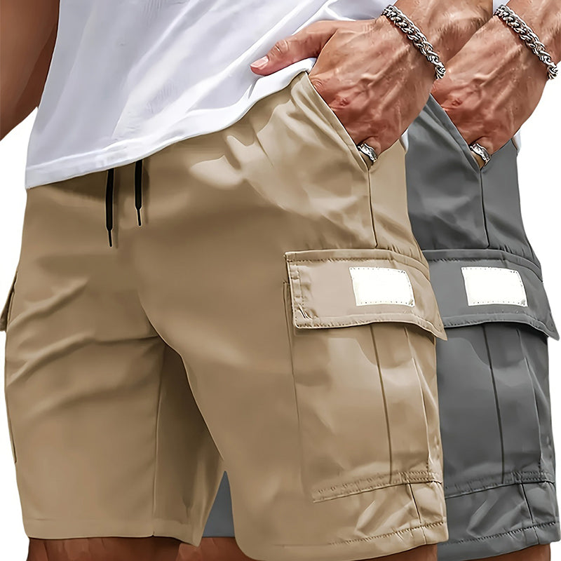 🩳 50% RABATT NU! 🌿 Herr cargoshorts – Elastisk midja, lättvikt & multi-ficka – Andningsbar & sval – redo för sommarens utflykter och vardag ☀️