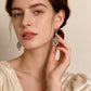 💎 50% RABATT NU!✨ Himmelsblå Droppande Dangle Hoop Örhängen – Elegant Art Deco & Vintage Charm 💙