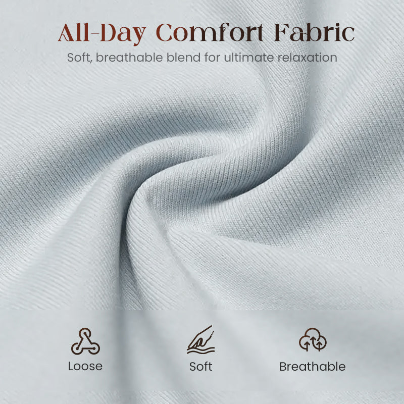 👚 50% RABATT! 👖 2-delat damset – Casual topp & byxor, minimalistisk stil – Mjukt material, ledig passform & perfekt för vardag, resor eller hemmakontor ✨